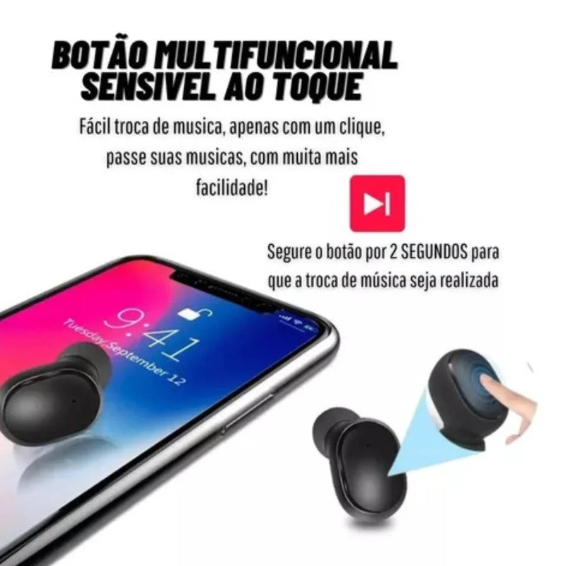 fone de ouvido bluetooth 5.0, fone de ouvido sem fio, fone de ouvido com cancelamento de ruído, fone de ouvido ergonômico, fone para esportes, fone bluetooth resistente à água, fone com controle touch, fone de alta qualidade