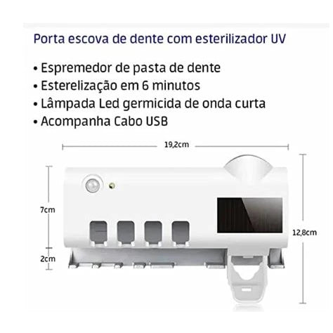 porta escovas de banheiro, suporte automático de pasta de dente, organizador de banheiro, porta escovas automático, suporte para pasta de dente, organizador de escovas familiar, acessório de banheiro, ventilação de escovas, porta escovas prático, escovas de dente organizadas