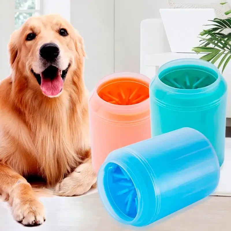 limpador de pata de cachorro, limpador portátil de pet, acessório para pet, limpador de patas com silicone, escova de patas para cachorro, higiene de patas de cães, limpador portátil para pets, limpador para cachorros